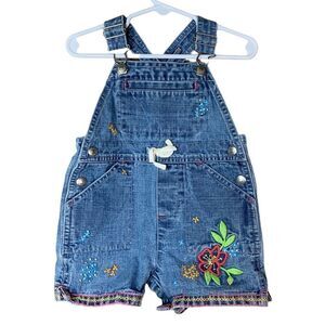 Gap baby girl jean short overalls‎